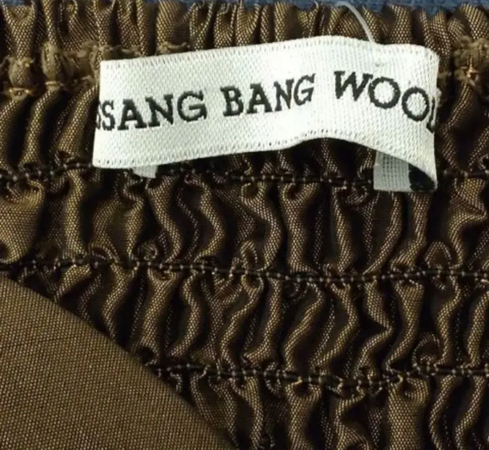 Vestido de festa em tafetá bronze