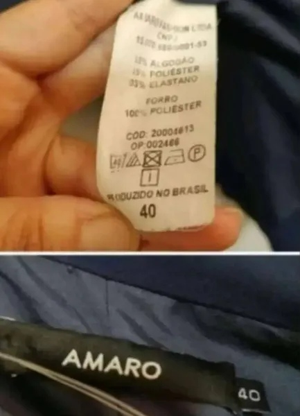 Blazer Amaro Feminino em Alfaiataria - Tam. 40