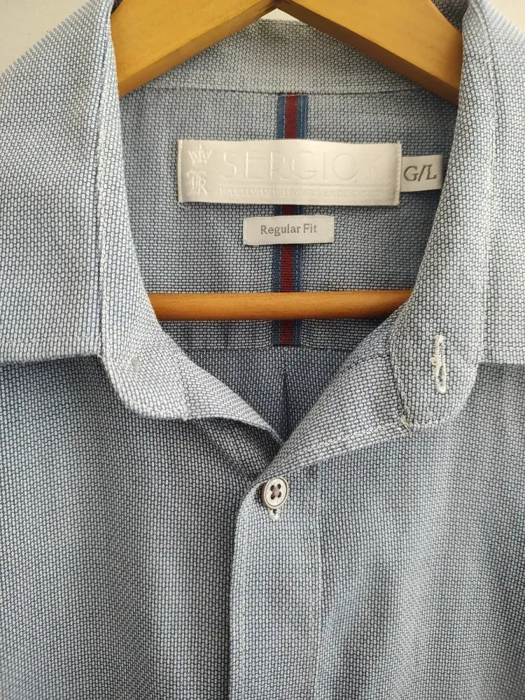 Camisa Sérgio K masculina azul veste m