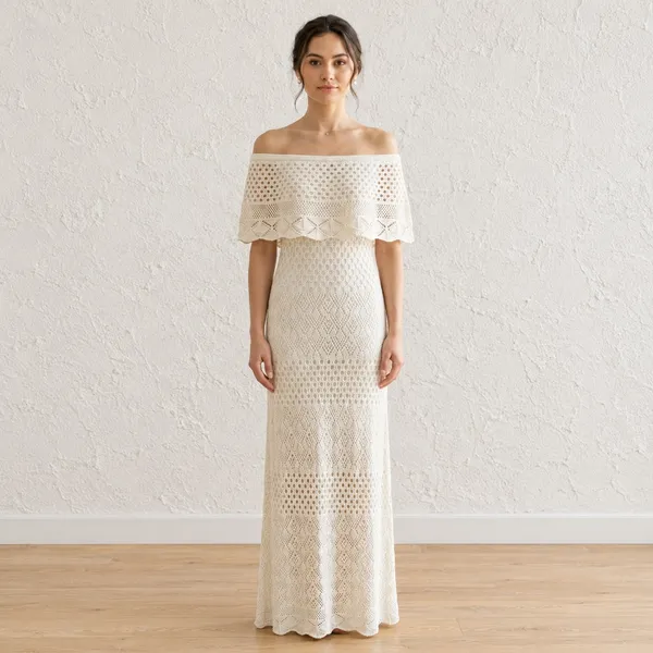 Vestido novo em crochê besta 34/36