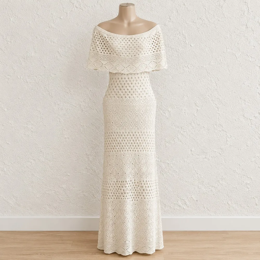 Vestido novo em crochê besta 34/36