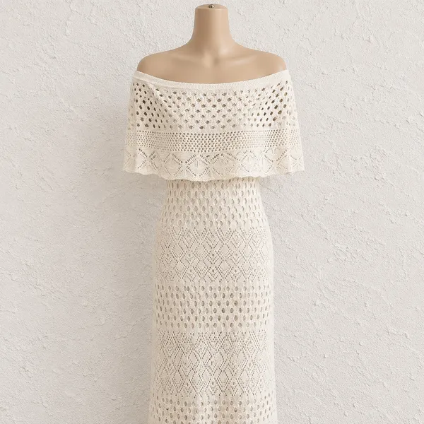 Vestido novo em crochê besta 34/36