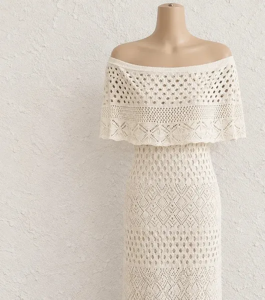 Vestido novo em crochê besta 34/36