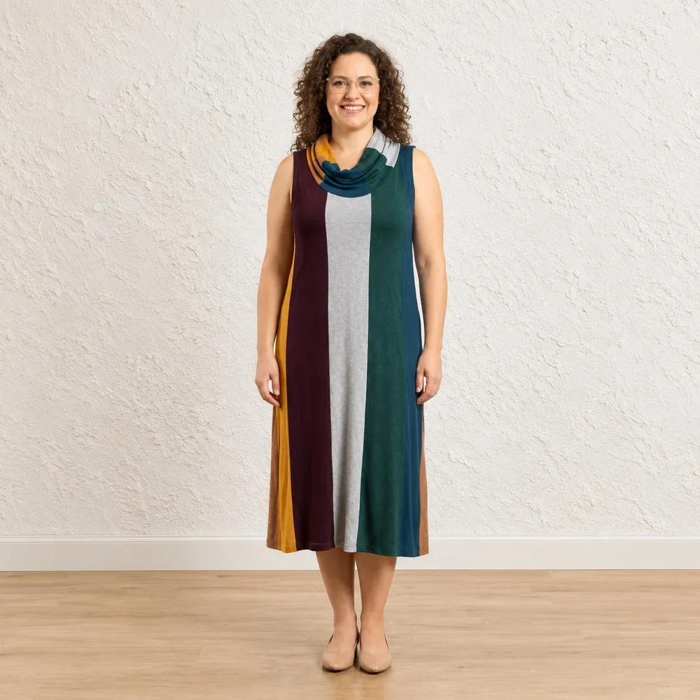 Vestido Collins gola boba