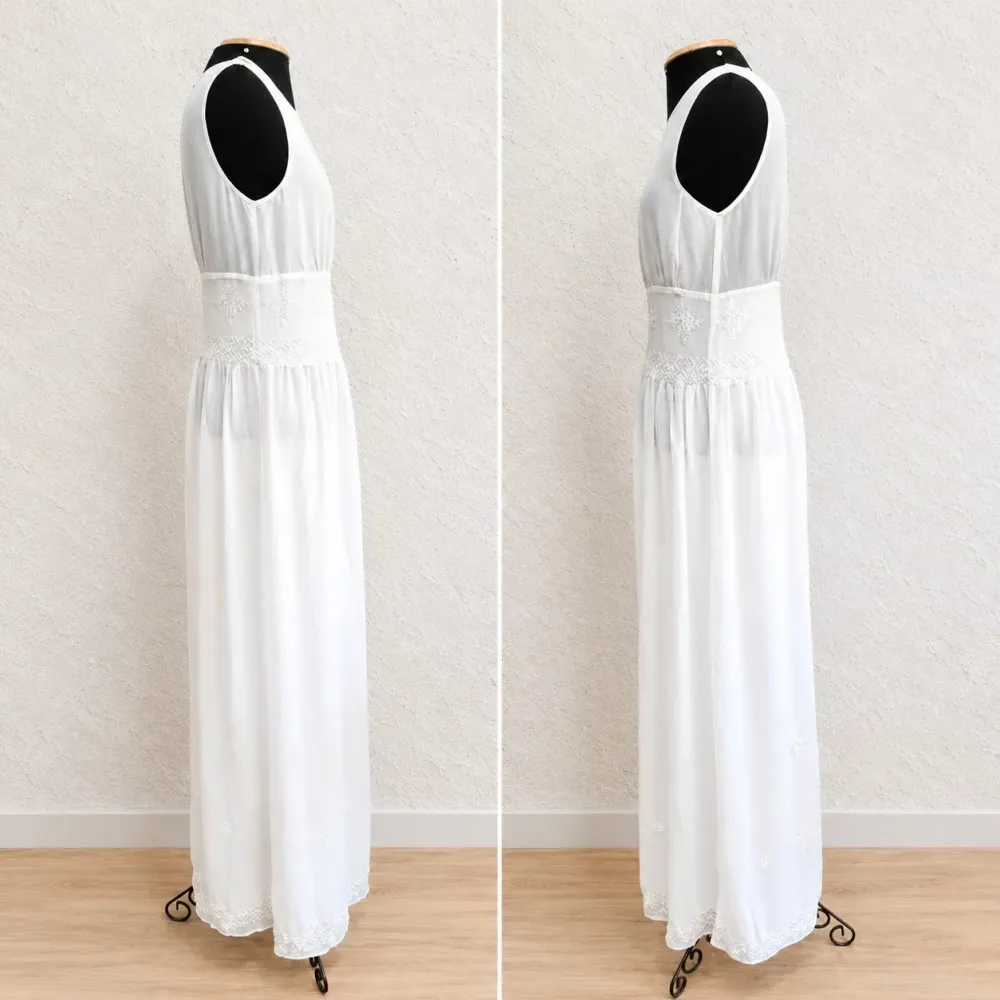 Vestido tule Zara com renda e bordado