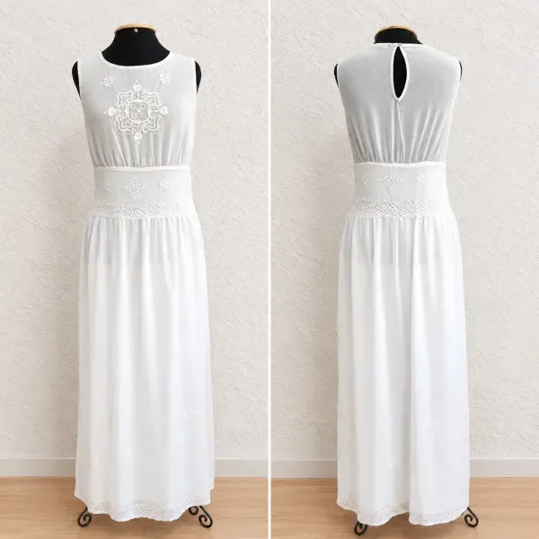 Vestido tule Zara com renda e bordado
