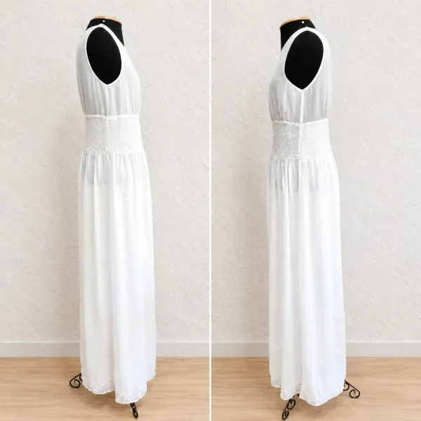 Vestido tule Zara com renda e bordado