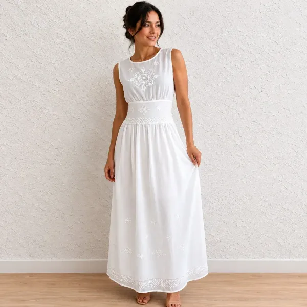 Vestido tule Zara com renda e bordado