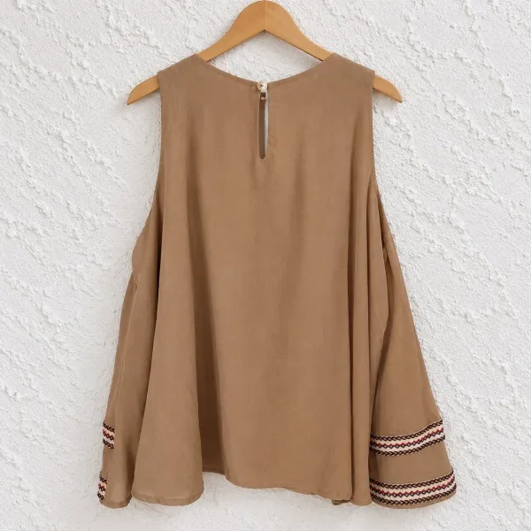 Blusa regata cropped oversize Egoiste nova