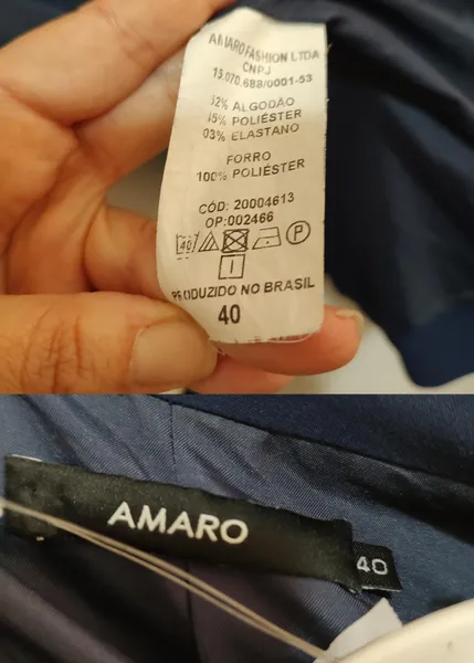 Blazer Amaro feminino em alfaiataria