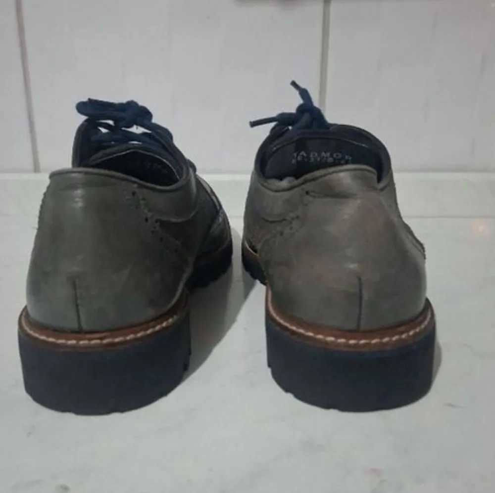 sapato elie couro legítimo, novo tam 43  cor chumbo