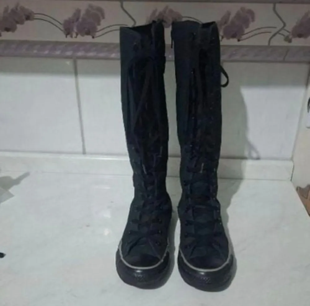 all star chuck taylor n35 36 preto cano longo  clássico