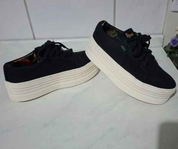 tênis farm sup básico plataforma seminovo n 38 39 conforto