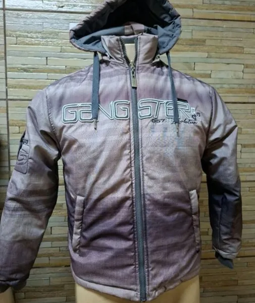 jaqueta gangster dupla face inverno  veste 14 a 16 anos