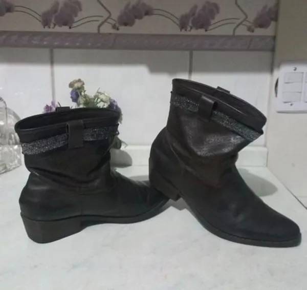 bota shuter cano curto cor café n 38  conforto e elegância