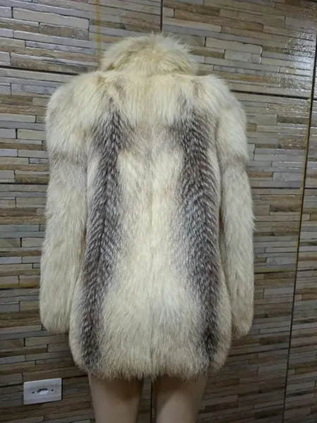 casaco luxo pele original novo raposa azul  saga fox m g