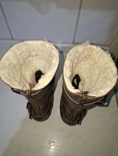 Bota plataforma santa lolla Couro n37 Impecável