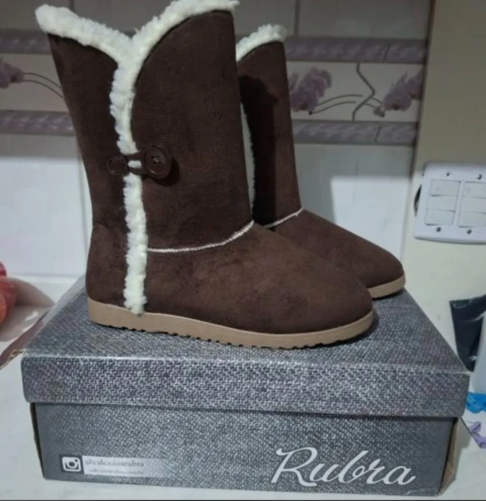 bota estilo ugg luxo conforto absoluto sola 38 calça 36 nov