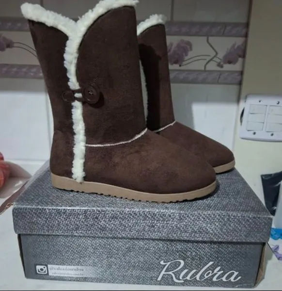bota estilo ugg luxo conforto absoluto sola 38 calça 36 nov