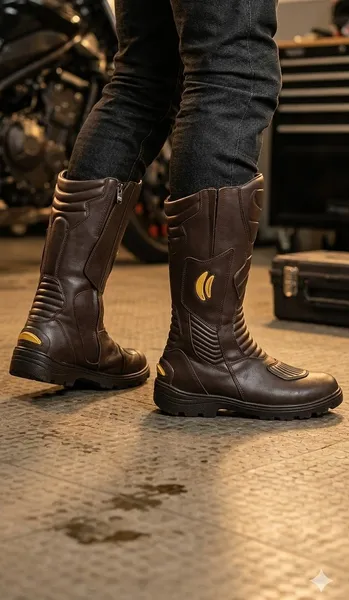 bota palmilhado boots n38 cano alto nova couro  unissex