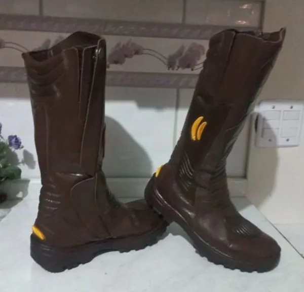bota palmilhado boots n38 cano alto nova couro  unissex
