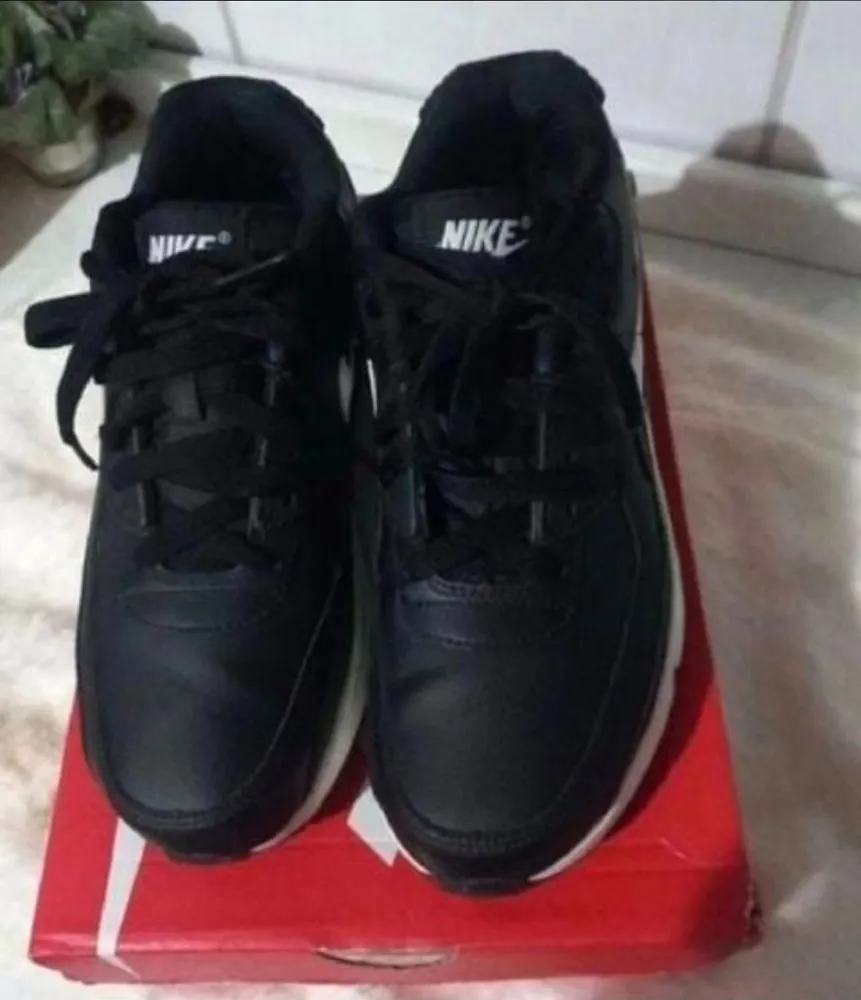 tênis nike air max 90 original preto n36 novo sem uso