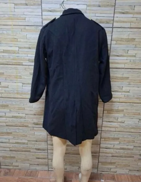 sobretudo masculino lã batida premium preto tam GG