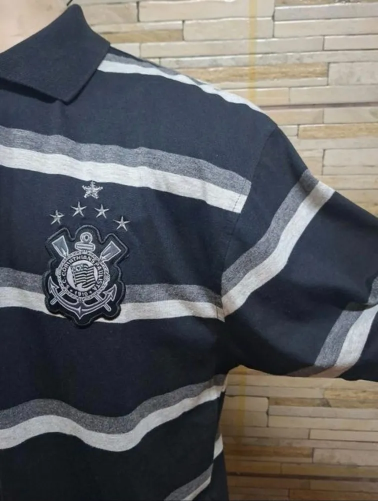 camisa polo corinthians oficial xgg o manto do timão