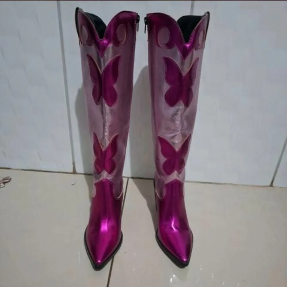 bota country pink metalizada my favorite things tamanho 37