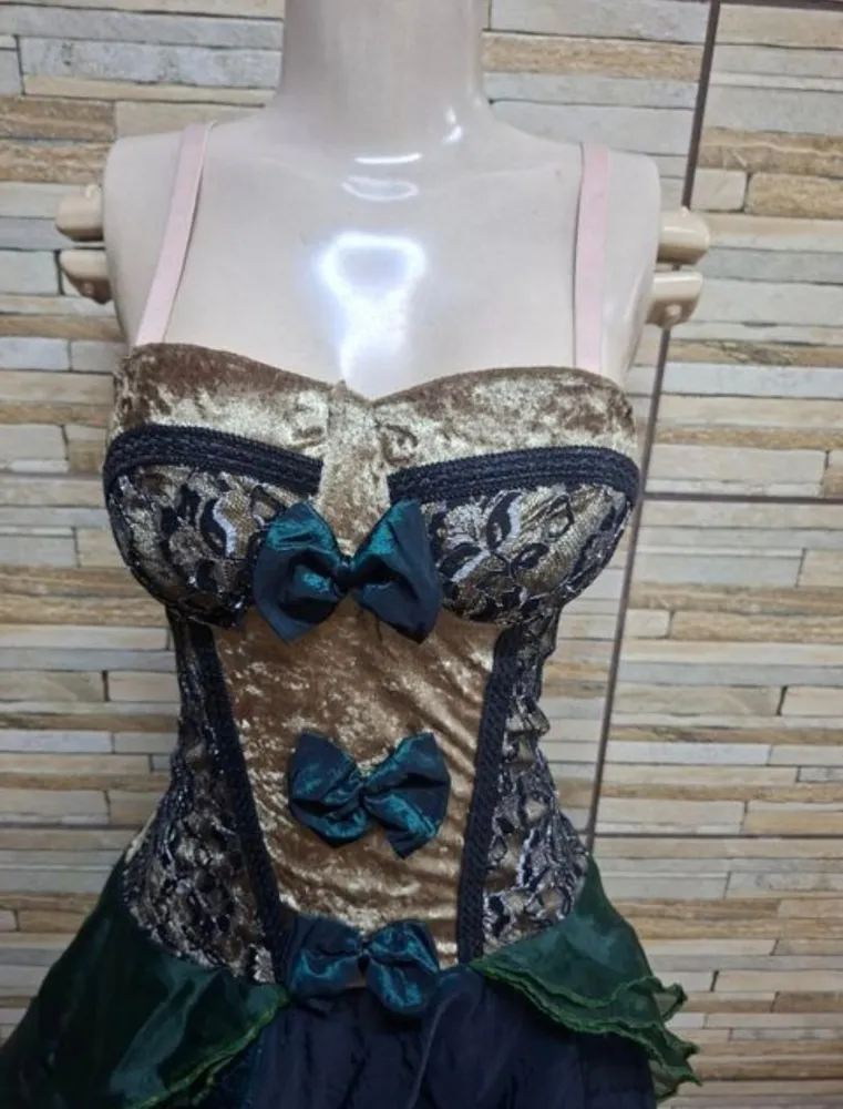 vestido/fantasia de luxo estilo cabaré veste do p ao g