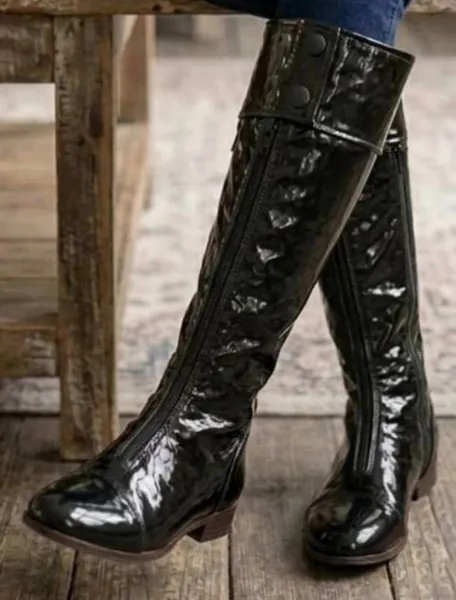 bota courrèges paris internacional vinil zíper frontal 36 37