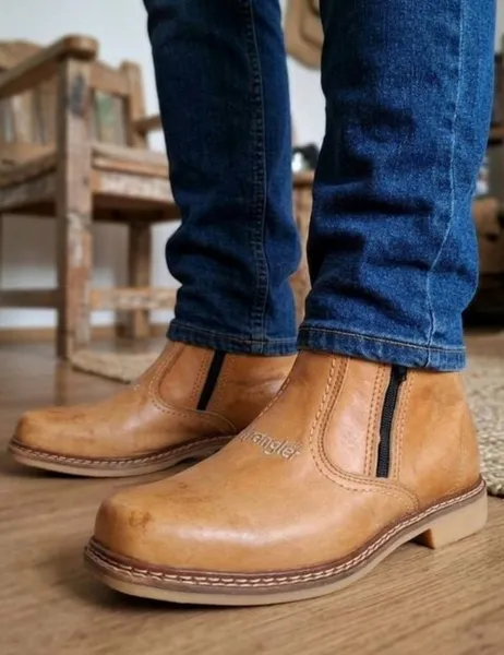 botina wrangler couro legítimo tam 37 38 nova impecável
