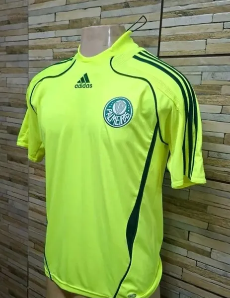 camisa palmeiras adidas amarela neon original p colecionador