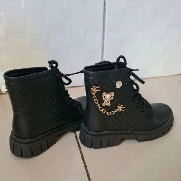 bota infantil luelua n29 30 nova com etiqueta impermeável
