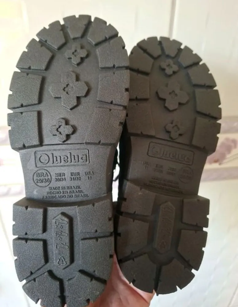 bota infantil luelua n29 30 nova com etiqueta impermeável