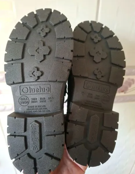bota infantil luelua n29 30 nova com etiqueta impermeável
