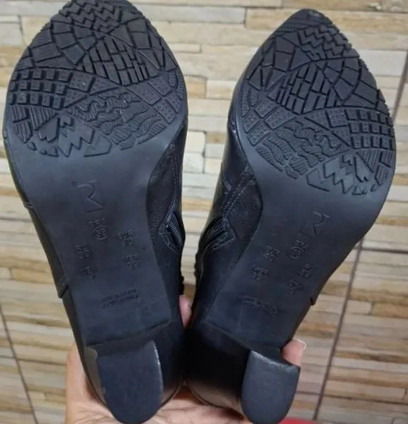 bota ramarim cano alto preta tamanho 38 elegante