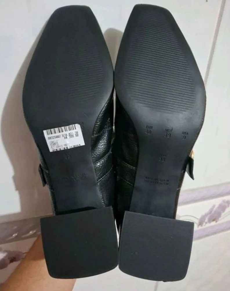 sapato corello preto verniz n38 seminovo scarpin mary jane