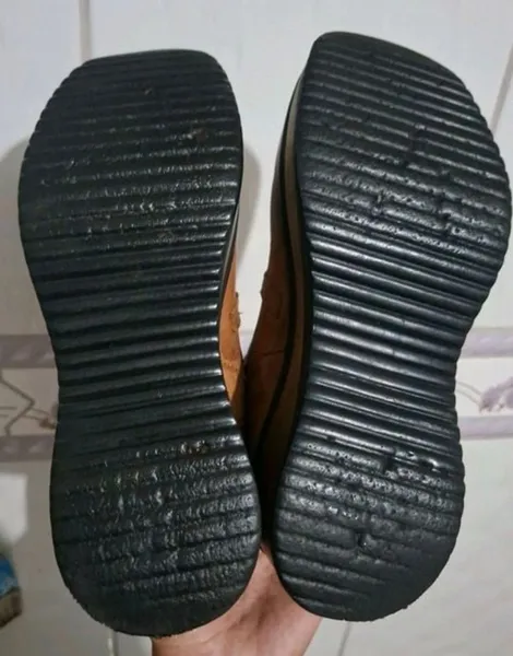 bota couro miss wave vintage caramelo n36 plataforma anabela