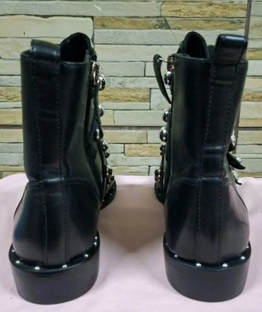 bota schutz couro legítimo tam 39 biker fivelas seminova