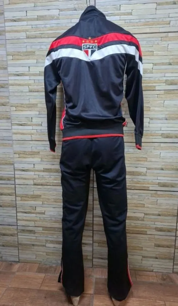 conjunto agasalho são paulo spfc oficial unissex veste M G