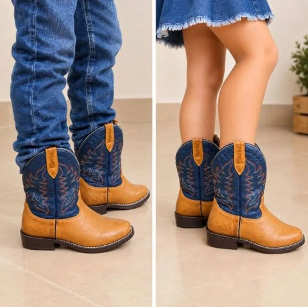 bota country texana infantil n33 seminova perfeita