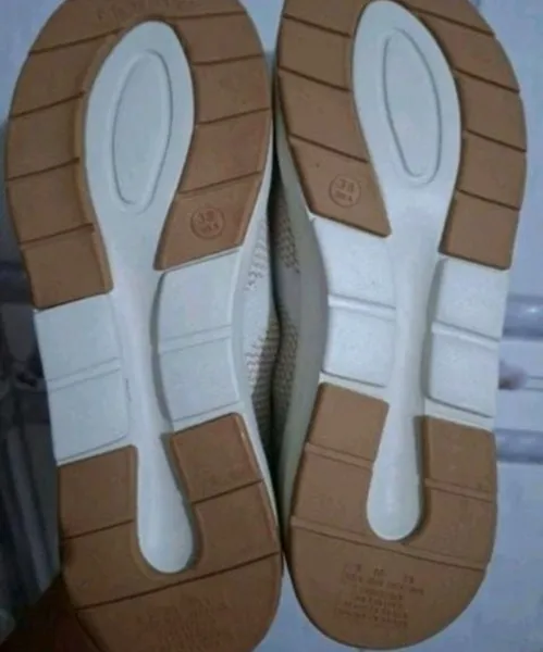 tênis modare ultraconforto slip on bege tam 38 novo c/ caixa