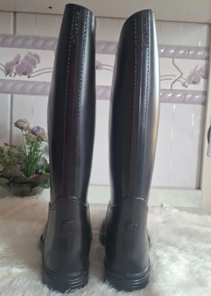 bota fouganza decathlon de hipismo infantil  n 32(eu) 30(br)