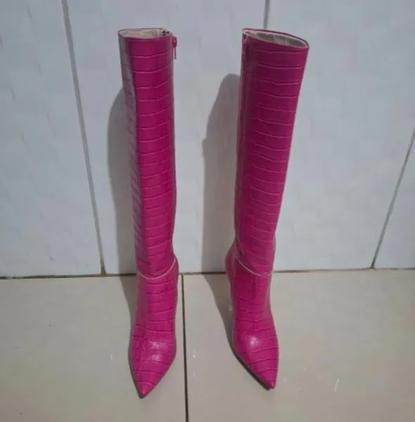 bota via marte pink n 38 salto 9cm  nova com caixa