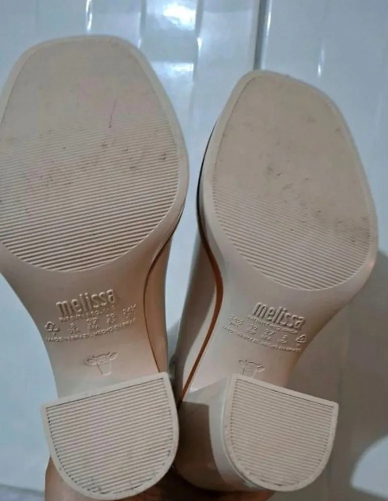bota melissa classic boot off-white tam 37 salto 9,5cm