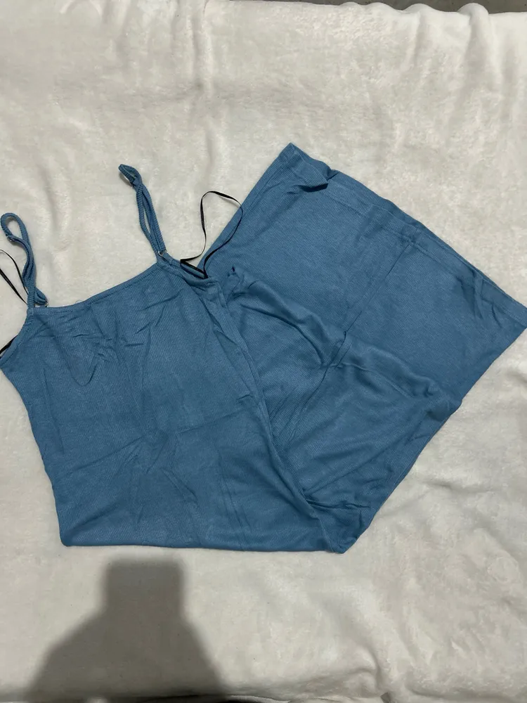Vestido Azul Longo