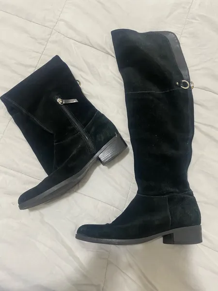 bota schutz camurça cano alto