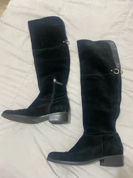 bota schutz camurça cano alto