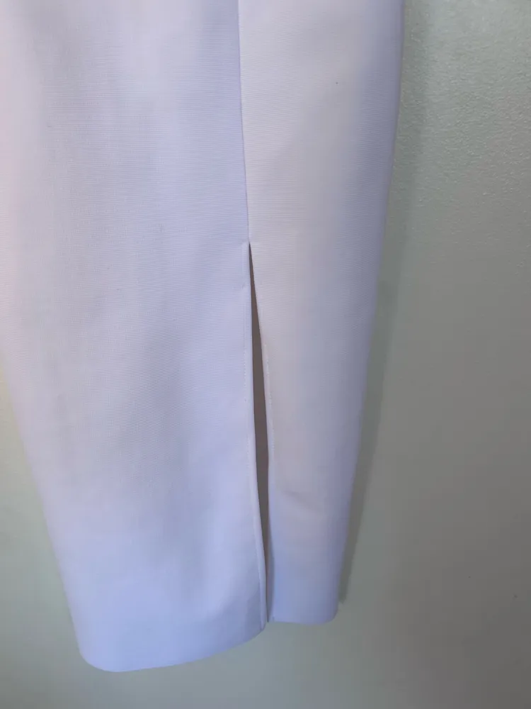 vestido branco  babado mula